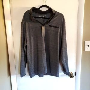 Walter Hagen Men's Golf Quarter Zip XL in Black/Grey NWT